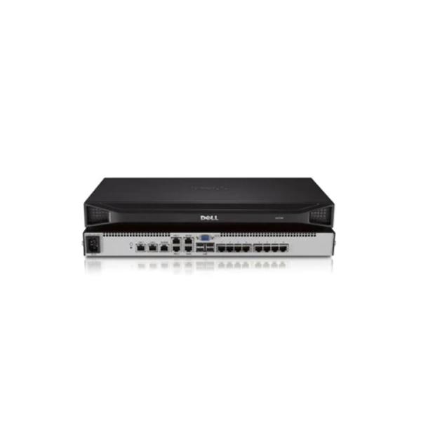 KVM превключвател Dell DAV2108 8-port analog upgradeable to digital KVM switch with 1 local user 1 power supply, DAV2108