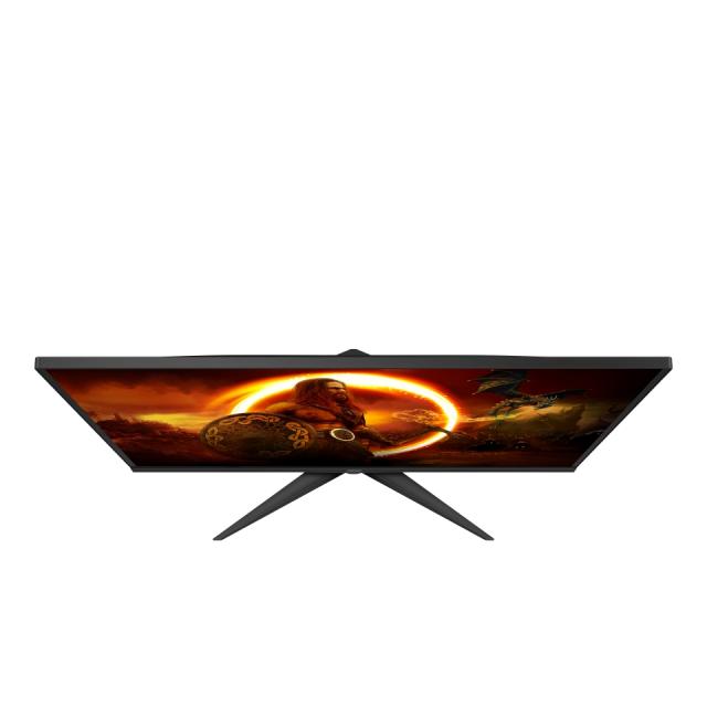 Монитор AOC 24G2SAE/BK 23.8" WLED VA 1920x1080@165Hz, 4ms GTG, 350cd/m2, 3000:1, 80M:1 DCR, FreeSync Premium, Low Blue Light, Tilt, D-SUB, HDMI, DP,  Speakers, Black/Red
