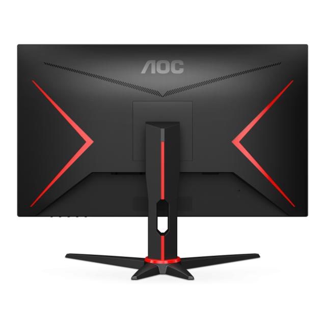 Монитор AOC 24G2SAE/BK 23.8" WLED VA 1920x1080@165Hz, 4ms GTG, 350cd/m2, 3000:1, 80M:1 DCR, FreeSync Premium, Low Blue Light, Tilt, D-SUB, HDMI, DP,  Speakers, Black/Red