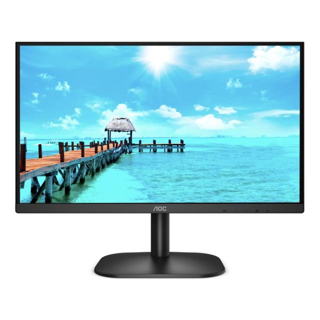 Монитор AOC 24B2XDM, 23.8" VA WLED, 1920x1080@75Hz, 4ms GtG, 250cd/m2, 3000:1, DCR 20M:1, FlickerFree, Low Blue Light, Tilt, D-SUB, DVI