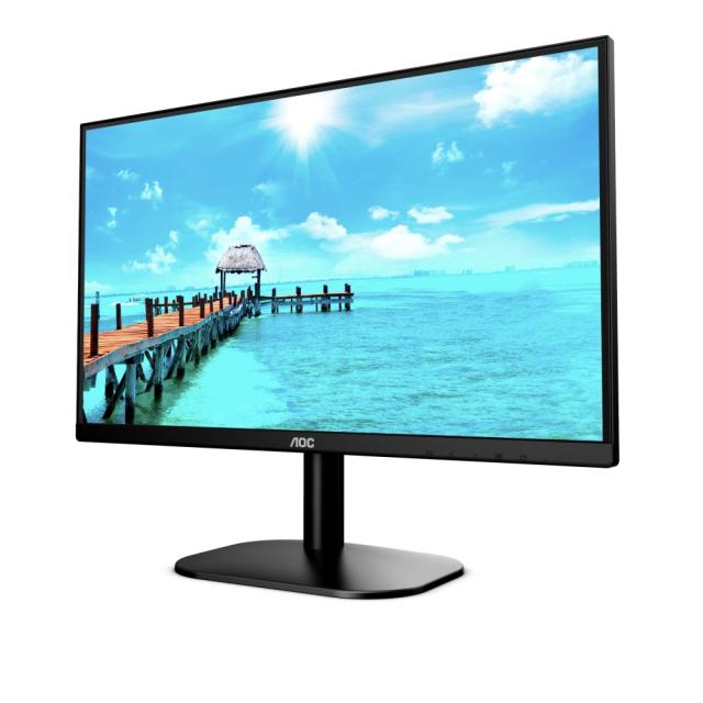 Монитор AOC 24B2XDM, 23.8" VA WLED, 1920x1080@75Hz, 4ms GtG, 250cd/m2, 3000:1, DCR 20M:1, FlickerFree, Low Blue Light, Tilt, D-SUB, DVI