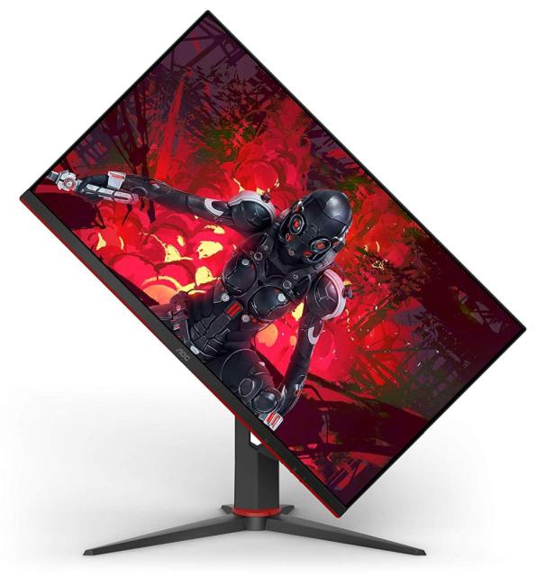 Монитор AOC 27G2U/BK, 27" Wide IPS, 4ms/1ms MPRT, 1000:1, 80M:1 DCR, 250cd/m2, 1920x1080@144Hz,Tilt, Swivel, Heigh Adjust, Pivot, HDMI, DP, USB, Headphone Out, Speakers, Black/Red