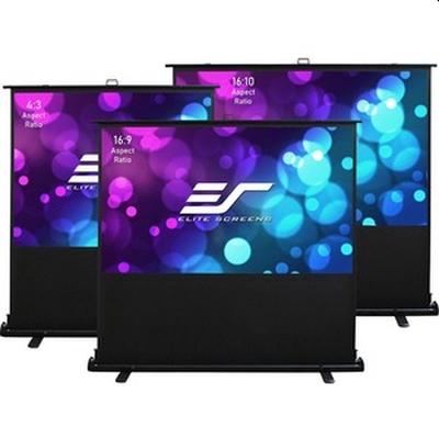 Екран Elite Screen F86NWX2, 86" (16:10),Kestrel Tab-Tension Floor-up CLR , 185.2 x 115.8 cm, MaxWhite, Black