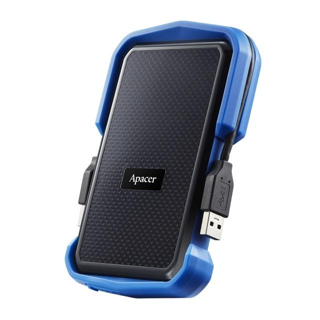 Външен диск Apacer AC631, 2TB 2.5” SATA HDD USB 3.2 Military-Grade Shockproof Portable Hard Drive