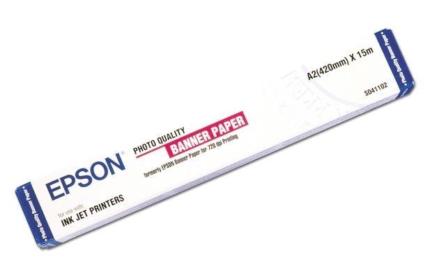Хартия Epson Photo Quality Ink Jet Paper Banner, 41 cm x 15 m, 105g/m2