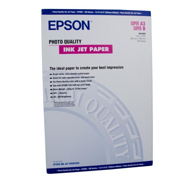 Хартия Epson Photo Quality Ink Jet Paper, DIN A3+, 104g/m2, 100 Blatt