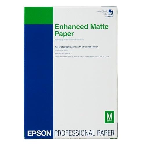 Хартия Epson Enhanced Matte Paper, DIN A2, 192 g/m2, 50 Blatt