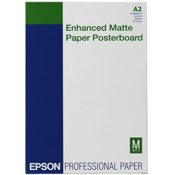 Хартия Epson Enhanced Matte Posterboard, DIN A2, 800 g/m2, 20 sheets