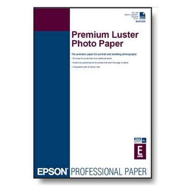 Хартия Epson Premium Luster Photo Paper, DIN A3+, 250g/m2, 100 Sheets