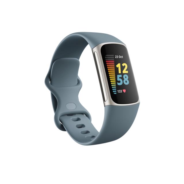 Фитнес гривна Fitbit Charge 5, Steel Blue, Platinum Stainless Steel