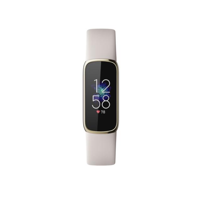 Фитнес гривна Fitbit Luxe, Soft Gold and White (with extra Charging cable & extra Peony Classic band)