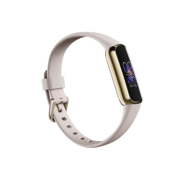 Фитнес гривна Fitbit Luxe, Soft Gold and White (with extra Charging cable & extra Peony Classic band)