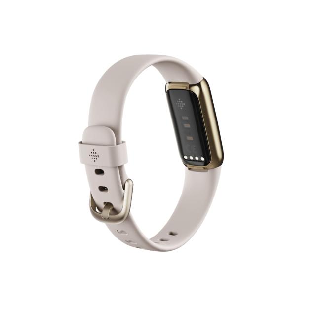 Фитнес гривна Fitbit Luxe, Soft Gold and White (with extra Charging cable & extra Peony Classic band)