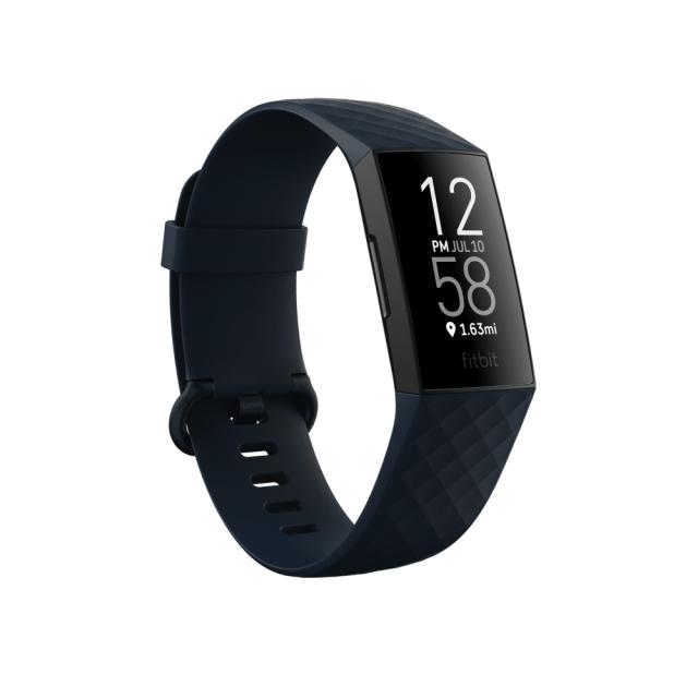 Фитнес гривна Fitbit Charge 4 (NFC) w integrated GPS & FitbitPay - Storm Blue / Black