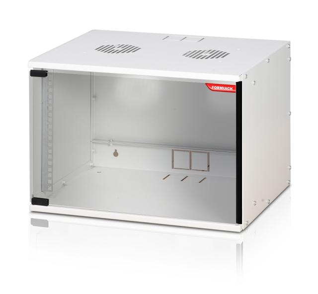 Комуникационен шкаф Formrack 19" Wall Mounted rack 7U SOHO 512/400mm, height: 358mm, loading capacity: 50kg., tempered glass door, 19" front rails