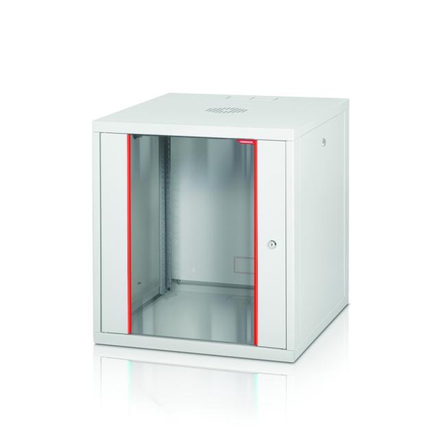 Комуникационен шкаф Formrack 19" Wall Mounted rack 12U 555/560mm, removable locking sides, height: 593mm, loading capacity: 100kg., tempered glass door, 19" front and back rails