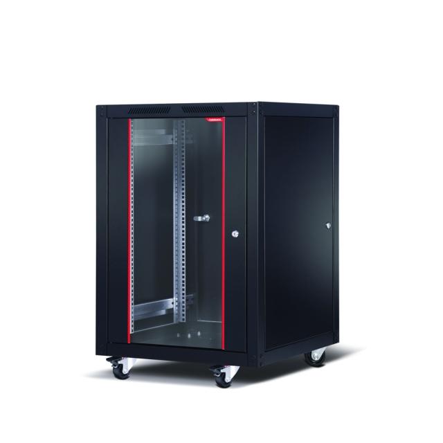 Комуникационен шкаф Formrack 19" Free standing rack 20U 600/600mm, height: 1120mm, loading capacity: 600 kg, front tempered glass door, openable locking sides and back (does not include castor/feet group)