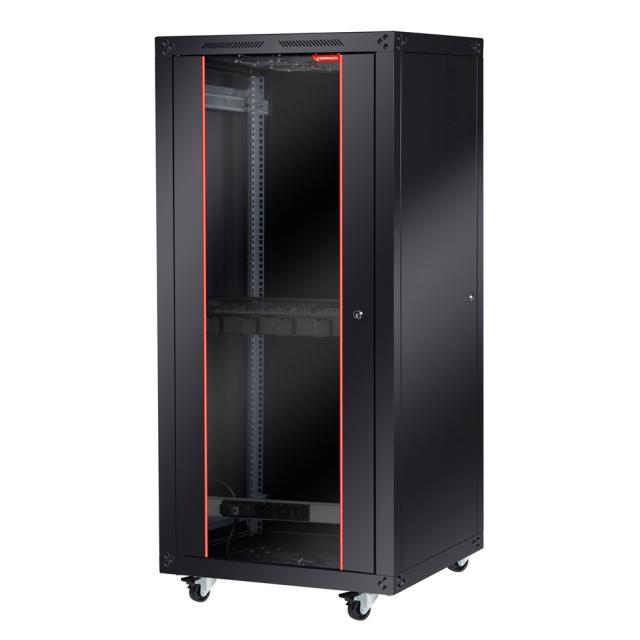 Комуникационен шкаф Formrack 19" Free standing rack 42U 600/600mm, height: 2096 mm, loading capacity: 600 kg, front tempered glass door, openable locking sides and back (does not include castor/feet group)