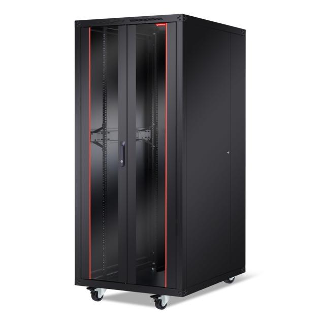 Комуникационен шкаф Formrack 19" Free standing rack 42U 800/1000mm, height: 2096 mm, loading capacity: 600 kg, front tempered glass door, openable locking sides and back (does not include castor/feet group)