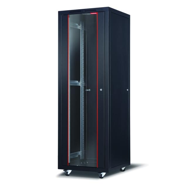 Комуникационен шкаф Formrack 19" Free standing rack 36U 600/600mm, height: 1831 mm, loading capacity: 600 kg, front tempered glass door, openable locking sides and back (does not include castor/feet group)