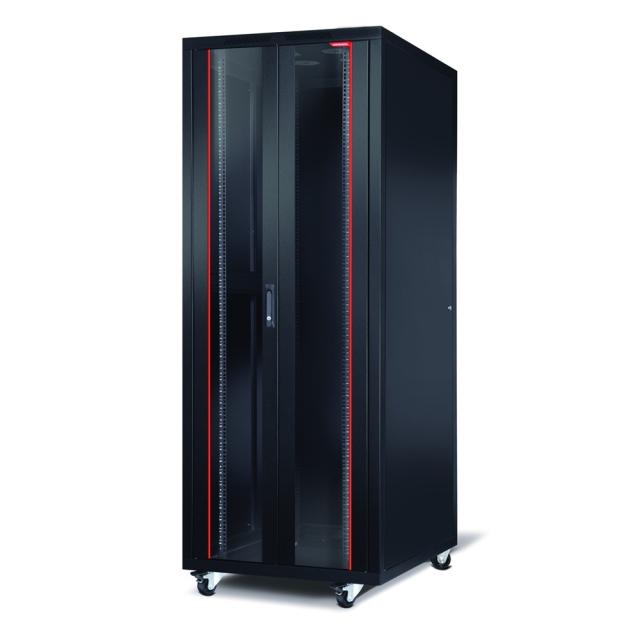Комуникационен шкаф Formrack 19" Free standing rack 42U 800/800mm, height: 2098 mm, loading capacity: 600 kg, front tempered glass door, openable locking sides and back (does not include castor/feet group)