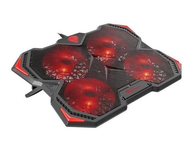 Охлаждаща система Genesis Laptop Cooling Pad Oxid 250 15.6-17.3 4 Fans, Led Light, 2 Usb