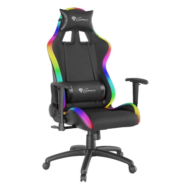 Стол Genesis Gaming Chair Trit 500 RGB Black + Power Bank Extreme Media Trevi Compact  10 000 MAh 2 x USB-A + 1 x USB-C White