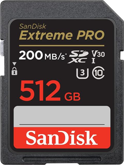 Карта памет SANDISK Extreme PRO SDHC, 512GB, UHS-1, Class 10, U3, 140 MB/s 