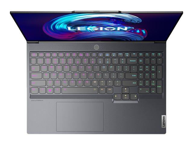Лаптоп Lenovo Legion 7 16ARHA7, AMD Ryzen 9 6900HX 3.3/4.9GHz, 16" (40.64 cm) WQXGA IPS 500nits Anti-Glare 165Hz 100% sRGB Display & Radeon RX 6850M XT 12GB, (HDMI), 32GB DDR4, 1TB SSD, Free DOS