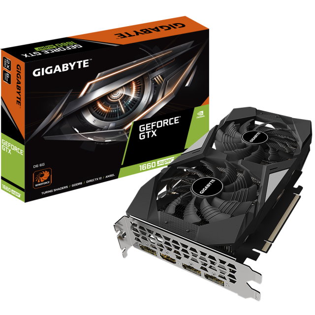 Видео карта GIGABYTE GTX 1660 SUPER 6GB GDDR6 192 Bit