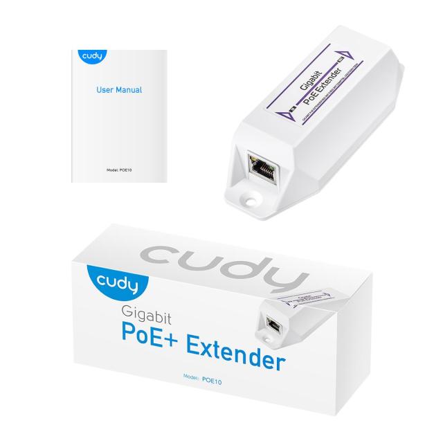 Удължител за LAN кабел Cudy POE10, 8 портов, До 100м., PoE