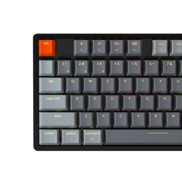 Геймърска Механична клавиатура Keychron K8 Aluminum Hot-Swappable TKL Gateron Red Switch RGB LED ABS