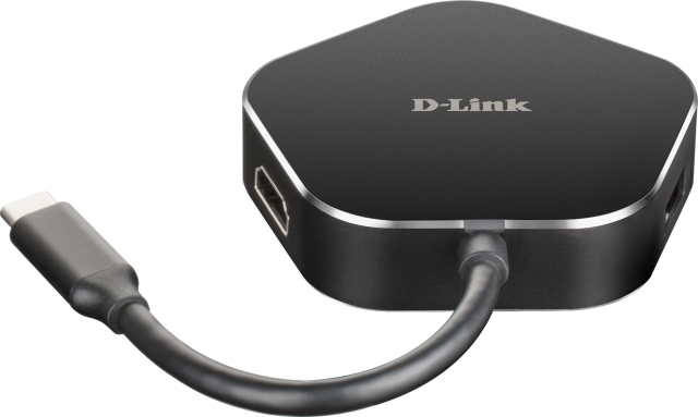 USB хъб D-Link DUB-M420 4-in-1, 2 x USB 3.0, 1 x USB-C, 1 х HDMI