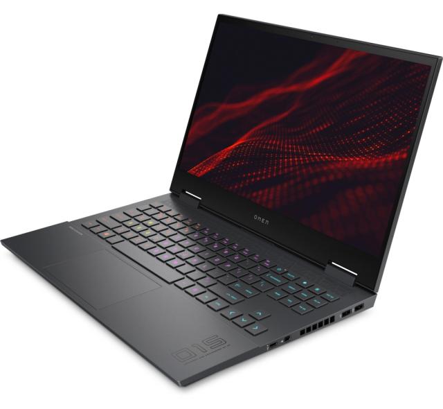 Лаптоп HP Omen 15-en1008nu Silver, Ryzen 7-5800H(3.2Ghz, up to 4.4GHz/16MB/8C), 15.6"FHD AG IPS 300nits 144Hz, 16GB 3200Mhz 2DIMM, 1TB PCIe SSD, Nvidia GeForce RTX 3070 8GB, WiFi a/x+BT5, Backlit Kbd, 6C Batt Long Life, Free DOS