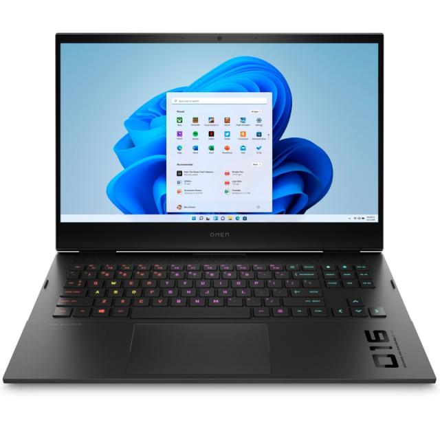 Лаптоп HP Omen 16-b0014nu Black, Core i7-11800H(2.3Ghz, up to 4.6GHz/24MB/8C), 16.1" FHD AG IPS 300nits 144Hz, 16GB 3200Mhz 2DIMM, 512GB PCIe SSD, NVIDIA GeForce RTX 3060 6GB, WiFi a/x+BT5.2, Backlit Kbd, 6C Batt Long Life, Win 11 Home