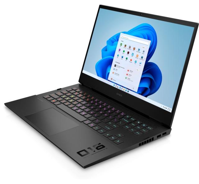 Лаптоп HP Omen 16-b0014nu Black, Core i7-11800H(2.3Ghz, up to 4.6GHz/24MB/8C), 16.1" FHD AG IPS 300nits 144Hz, 16GB 3200Mhz 2DIMM, 512GB PCIe SSD, NVIDIA GeForce RTX 3060 6GB, WiFi a/x+BT5.2, Backlit Kbd, 6C Batt Long Life, Win 11 Home