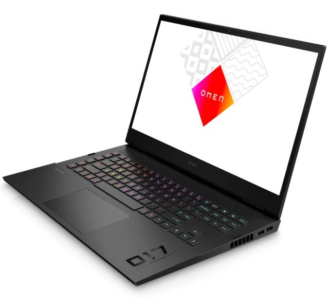 Лаптоп HP Omen 17-ck0011nu Black, Core i7-11800H(2.4Ghz, up to 4.6GHz/24MB/8C), 17.3" FHD AG IPS 300nits 144Hz, 16GB 3200Mhz 2DIMM, 1TB PCIe SSD,NVIDIA GeForce RTX 3060 6GB, WiFi a/x+BT5.2, Backlit Kbd, 6C Batt Long Life, Win 11 Home