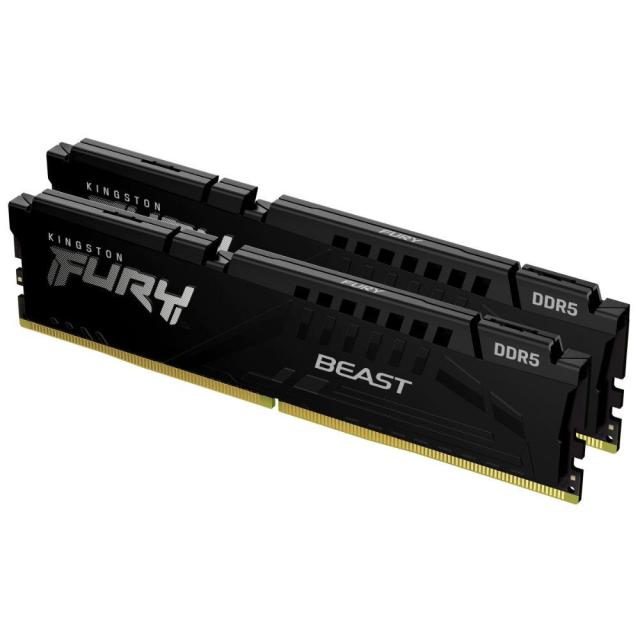 Памет Kingston FURY Beast Black 32GB(2x16GB) DDR5 PC5-48000 6000MHz, CL36, 1.25 V 