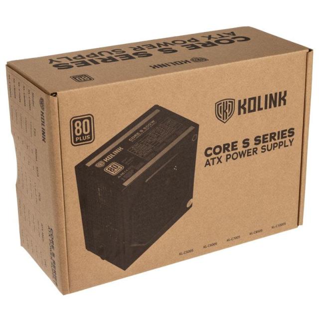 Захранване Kolink Core S, 700W, Active PFC, 80+, 120 mm вентилатор