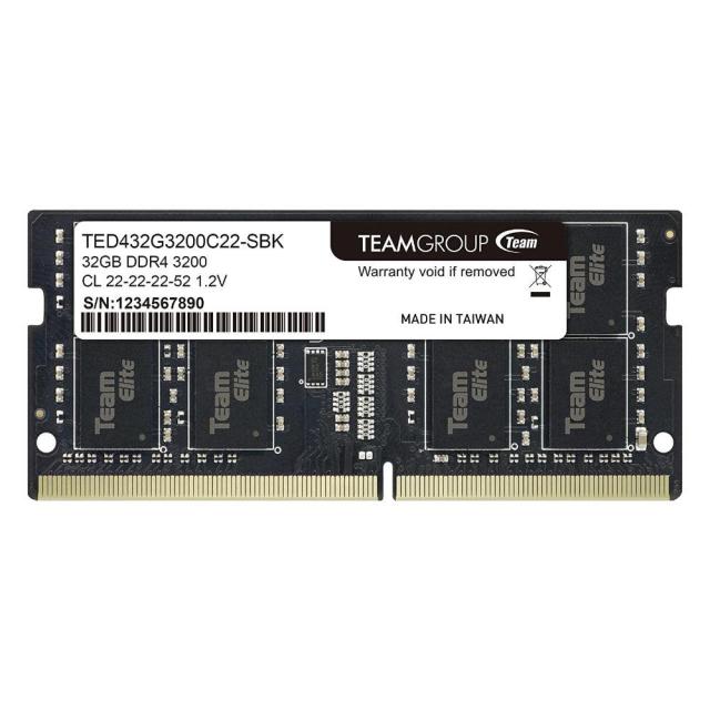 Памет Team Group Elite 32GB DDR4 3200MHz, SODIMM, CL22, 1.2V