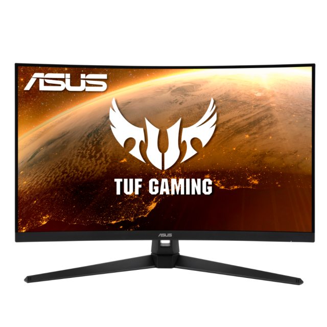 Монитор ASUS TUF Gaming VG32VQ1BR, 31.5" (80.1 cm),  WQHD (2560x1440), Curved HDR, 165Hz, 1ms, HDR10, HDMI, DisplayPort , колони, Extreme Low Motion Blur, Freesync Premium