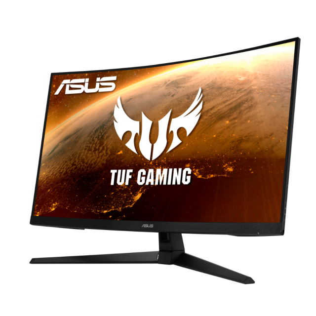 Монитор ASUS TUF Gaming VG32VQ1BR, 31.5" (80.1 cm),  WQHD (2560x1440), Curved HDR, 165Hz, 1ms, HDR10, HDMI, DisplayPort , колони, Extreme Low Motion Blur, Freesync Premium