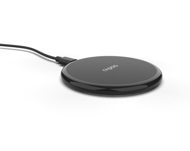 Безжично зарядно устройство RAPOO XC105, Qi, 5W/7.5W/10W, Черен