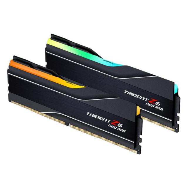 Памет G.SKILL Trident Z5 Neo RGB Black 32GB(2x16GB) DDR5 PC5-48000 6000MHz CL36 F5-6000J3636F16GX2-TZ5NR