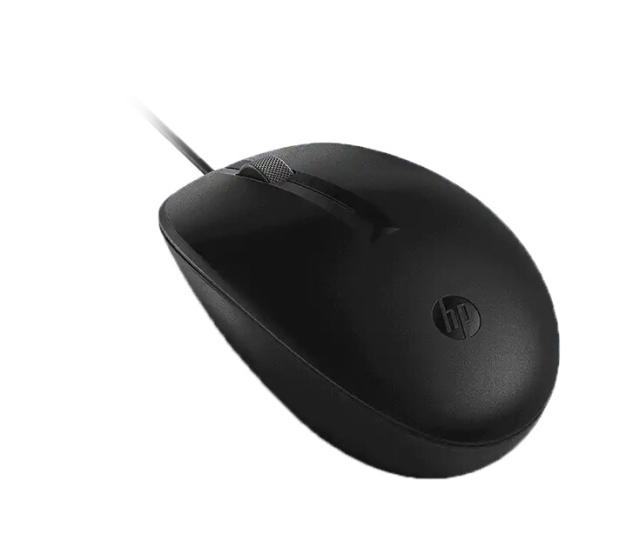 Мишка HP 125, оптична (1200dpi), USB, черна