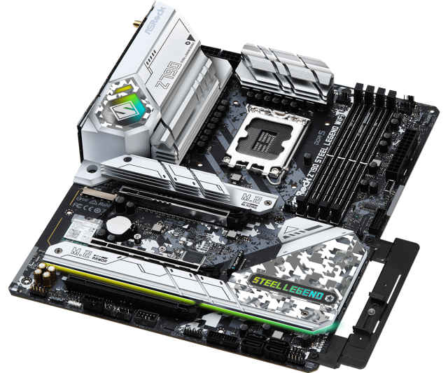 Дънна платка ASROCK Z790 Steel Legend Wi-Fi 6E, LGA 1700, DDR5, PCIe 5.0, ATX