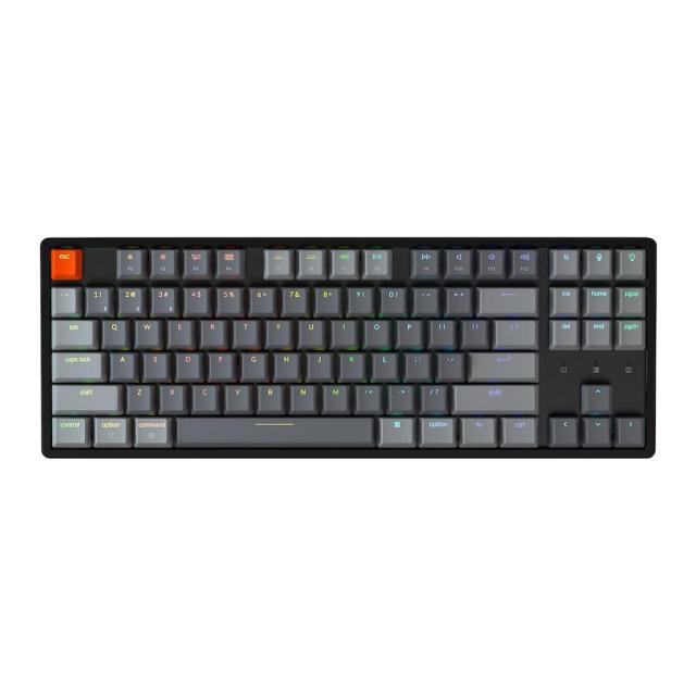Геймърска Механична клавиатура Keychron K8 Aluminum TKL Gateron Brown Switch RGB LED Gateron Brown Switch ABS
