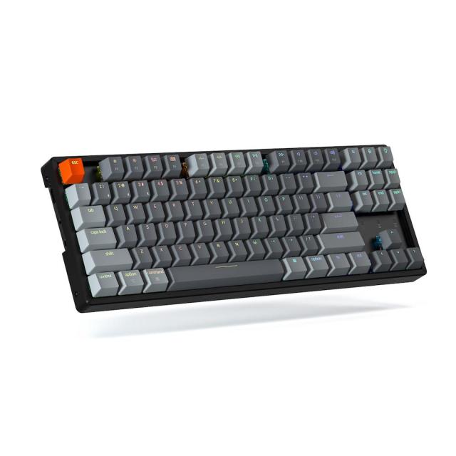 Геймърска Механична клавиатура Keychron K8 Aluminum TKL Gateron Brown Switch RGB LED Gateron Brown Switch ABS