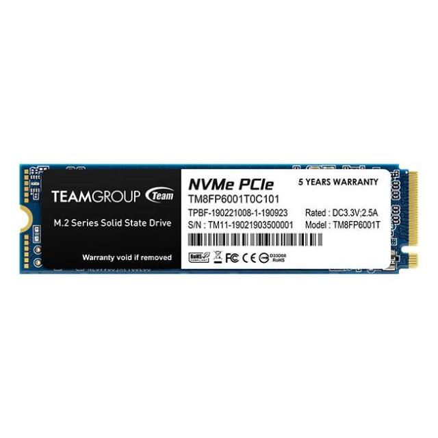 Team Group MP33 SSD 1TB, M.2 2280 PCI-e 3.0 x4 NVMe