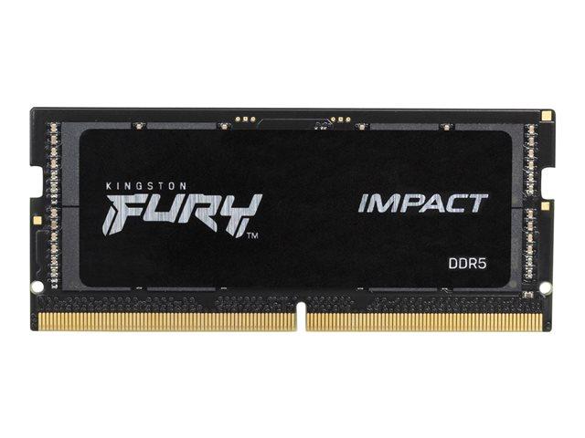 Памет KINGSTON FURY Impact 8GB DDR5 4800MHz, SODIMM, CL38, 1.1 V